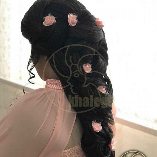 شینیون مو با گل